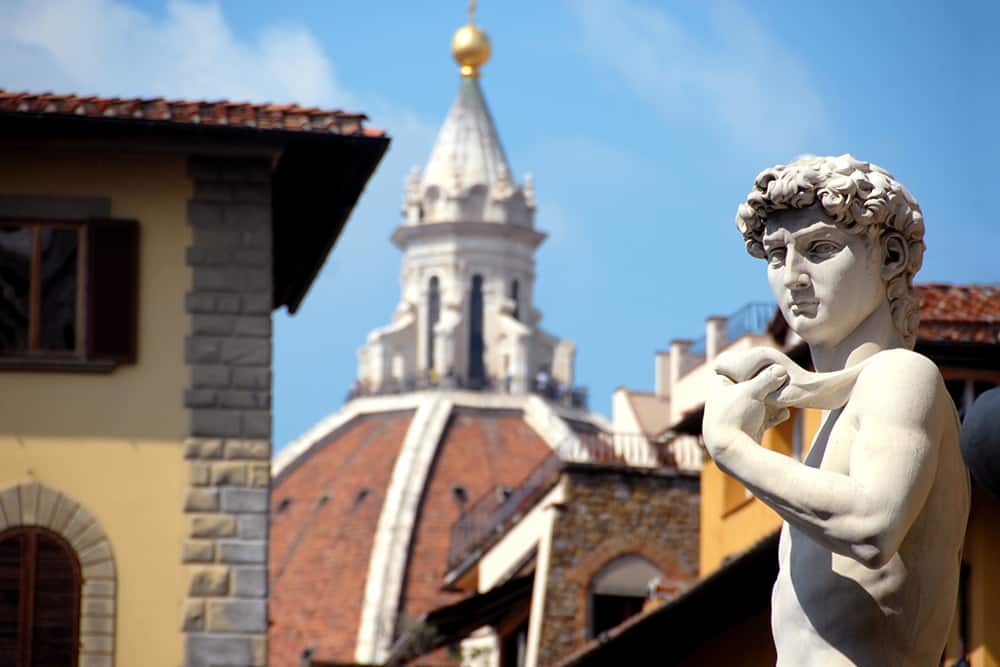 ダビデ像、フィレンツェ（イタリア）