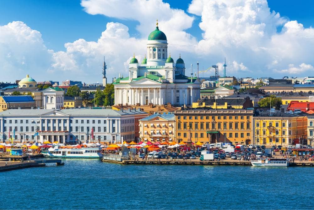 Market Square (Kauppatori) in Helsinki, Finland