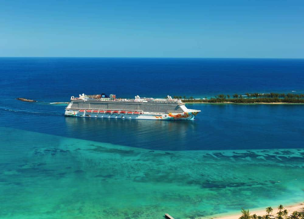 Norwegian Getaway docking in Nassau