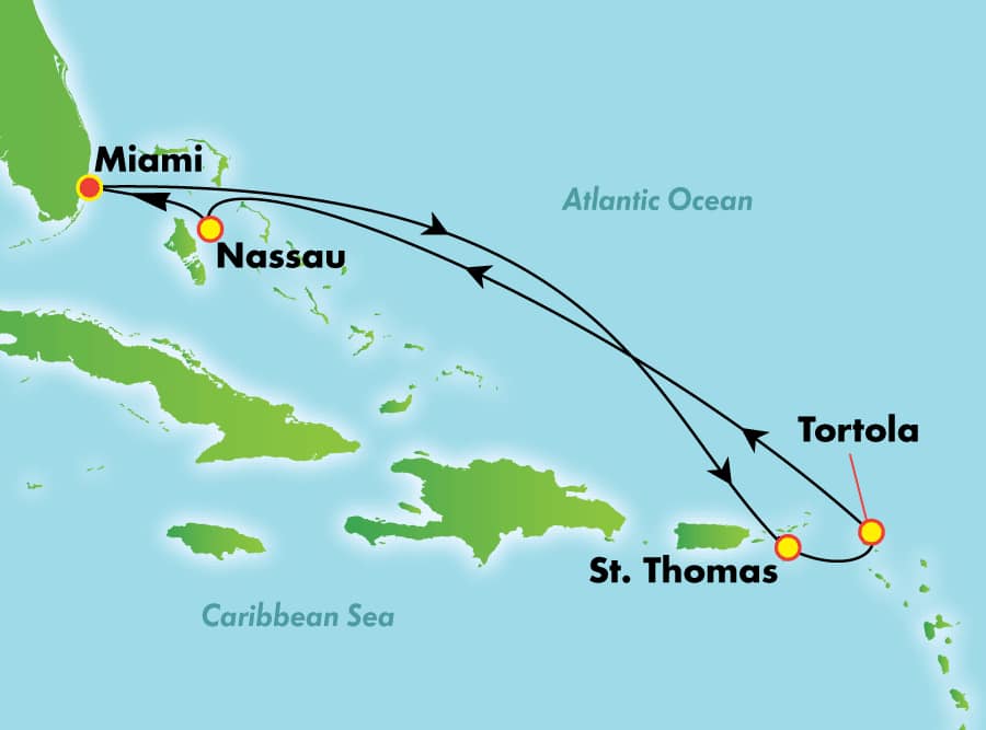 cruise ship routes caribbean