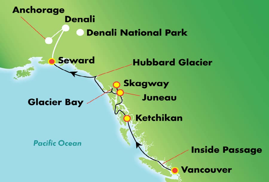 Alaska Cruise Tours Alaska Cruise & Land Packages Alaska Trips
