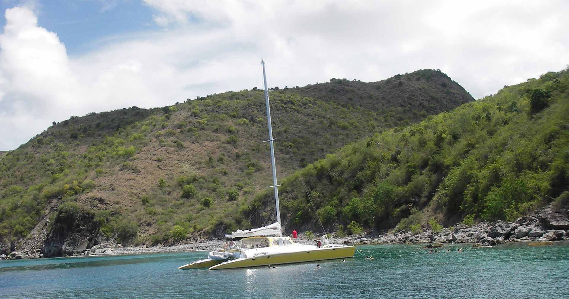 st kitts catamaran sail and snorkel