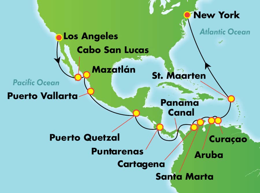 21-Day Panama Canal from Los Angeles | Norwegian Cruise Line