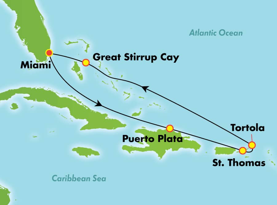 eastern caribbean cruise from miami fl