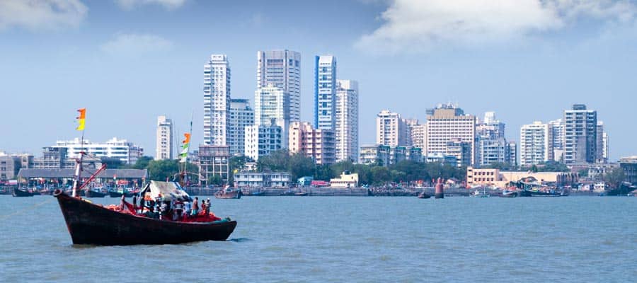 India skyline on your Mumbai Cruise
