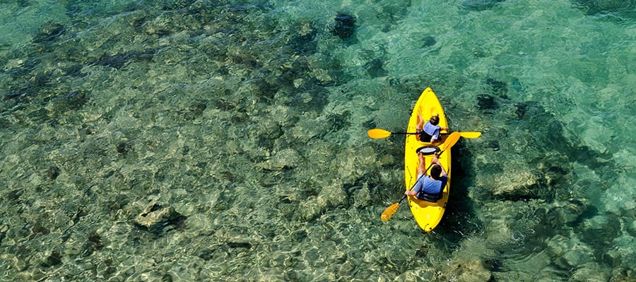 Navega en kayak durante tu próximo crucero por las Bermudas