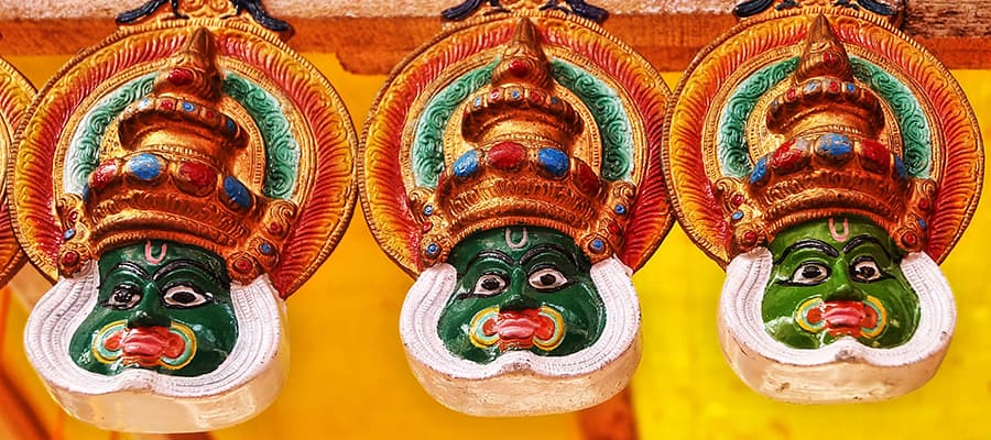 Kathakali Masks on your Cochin Cruise