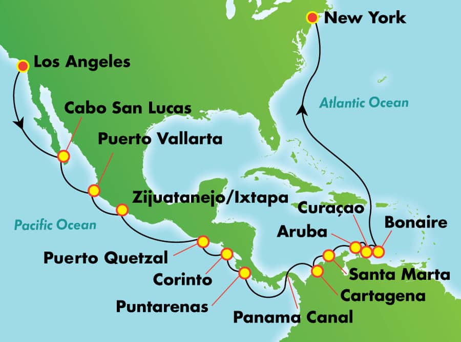 19-Day Panama Canal from Los Angeles | Norwegian Cruise Line