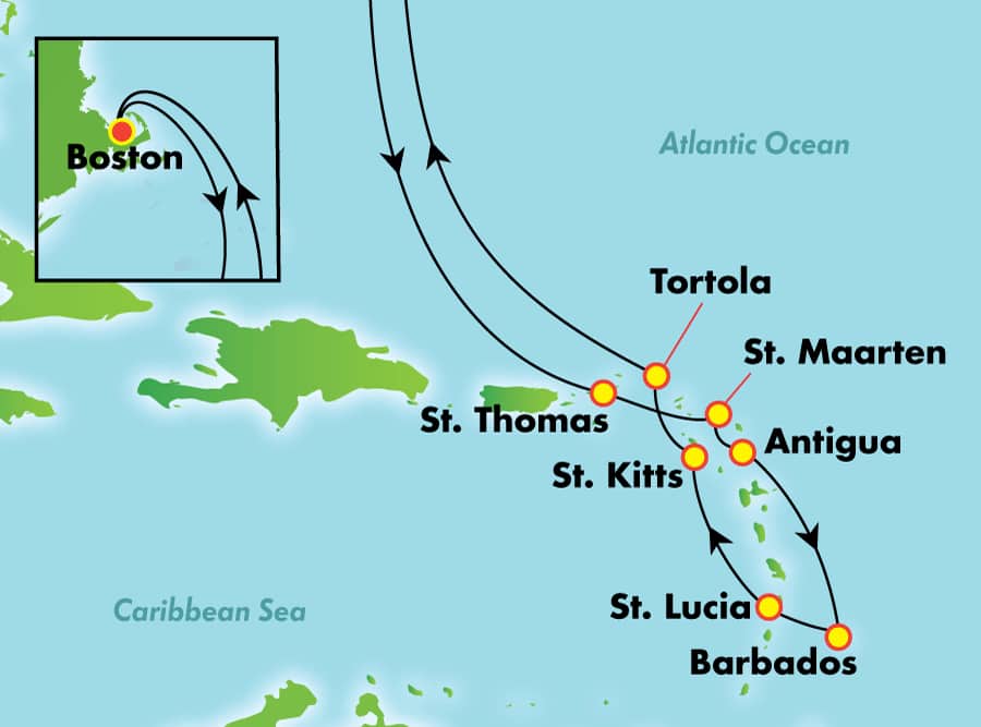 cruises from boston to jamaica