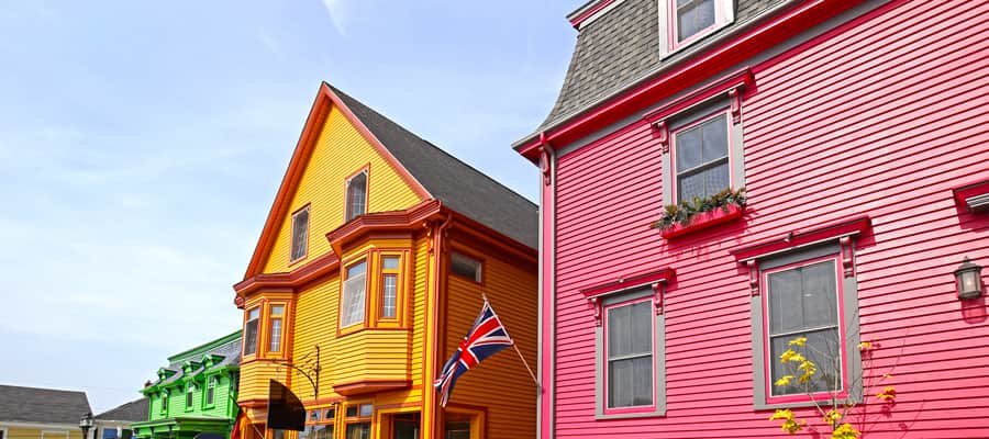 Browse the colourful sites of King Street in Lunenburg.