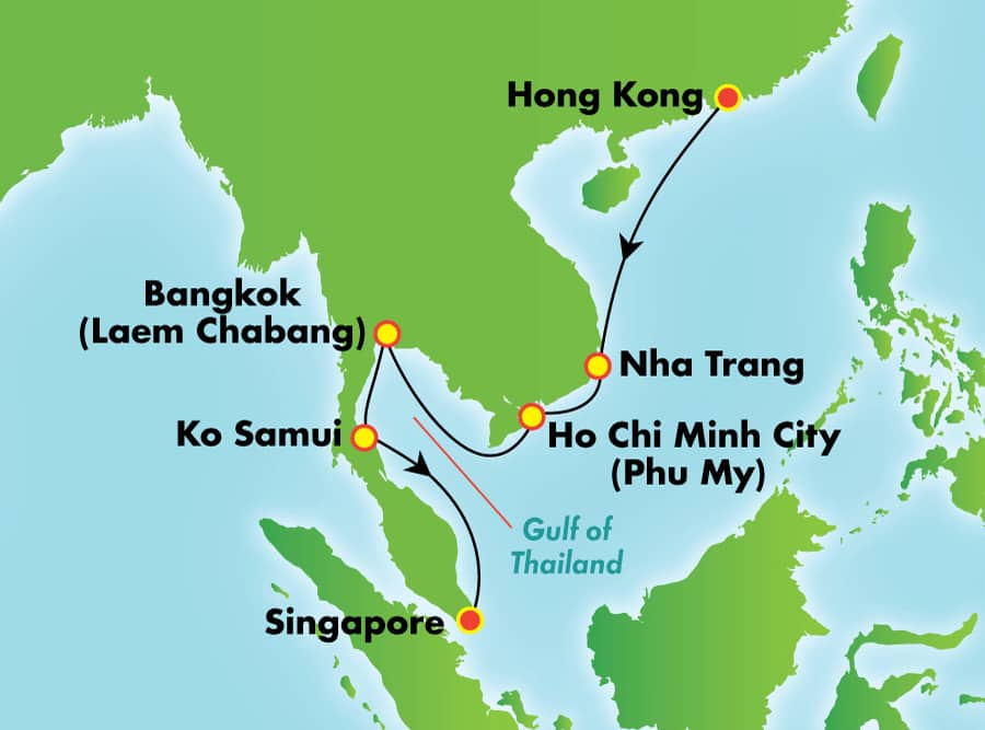 10 Day Asia From Hong Kong To Singapore Vietnam And Thailand Norwegian Cruise Line