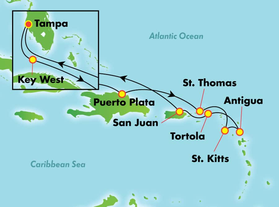 11Day Eastern Caribbean from Tampa Norwegian Cruise Line