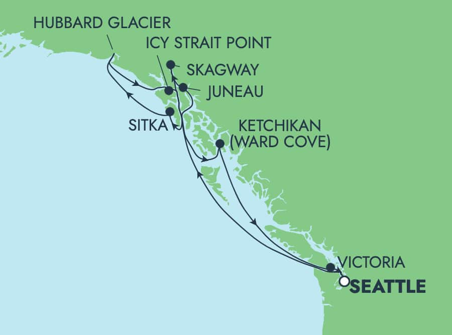 10-Day Alaska Round-trip Seattle: Glacier Bay