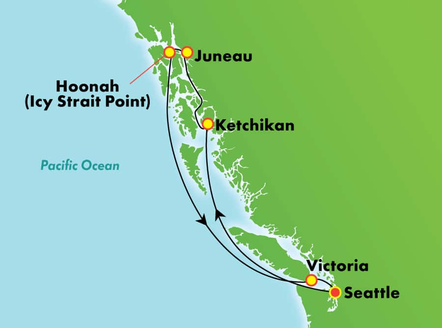 7-Day Scenic Alaska: Inside Passage from Seattle