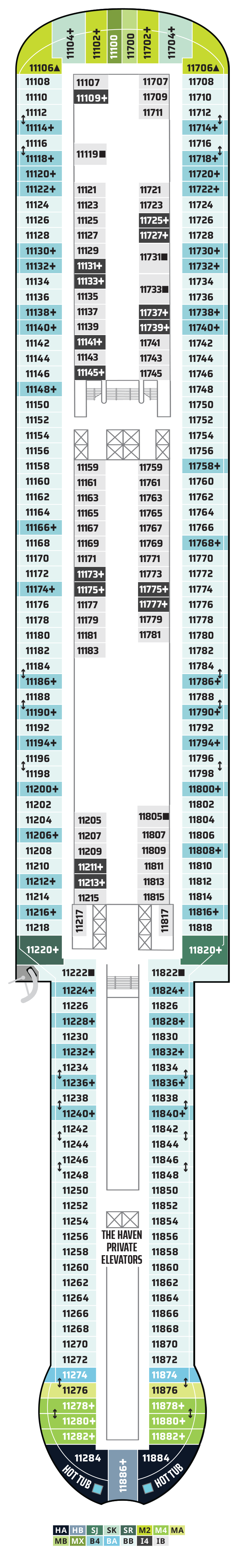 Norwegian Luna Cruise Ship | Deck Plans | Norwegian Cruise Line