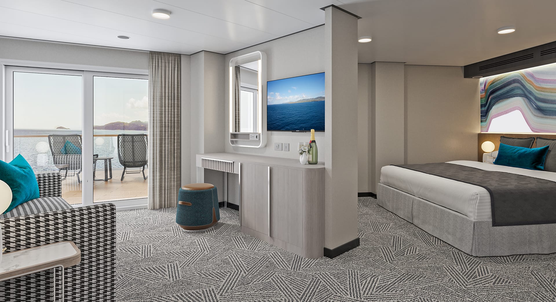 what cruise ships have two bedroom suites