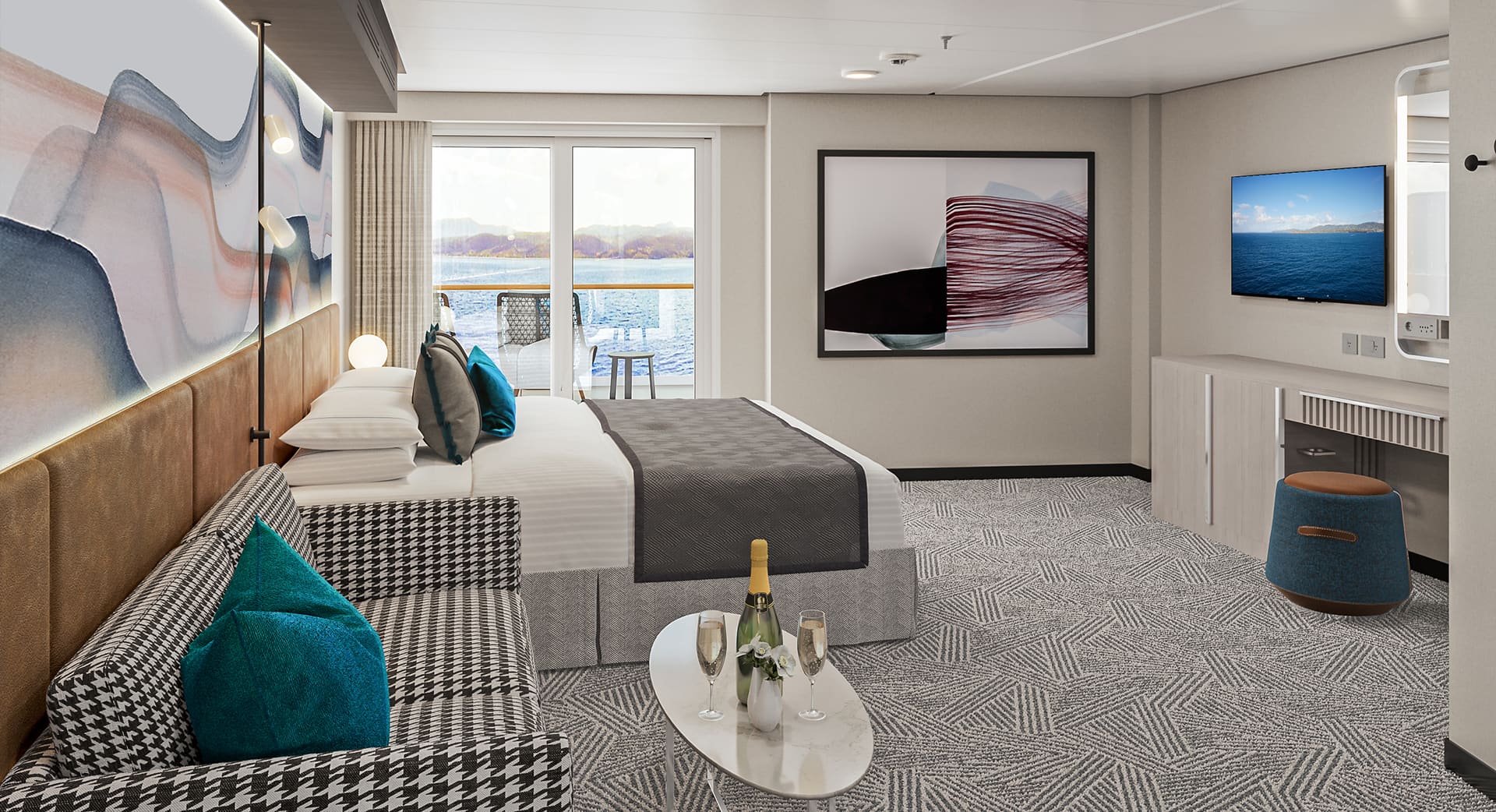 what cruise ships have two bedroom suites