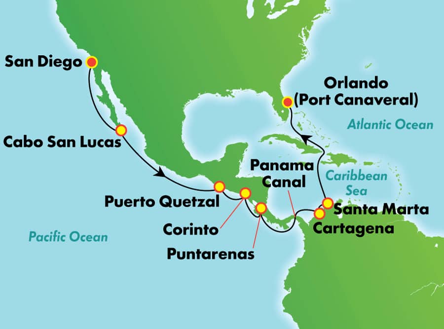 14 day panama canal cruise