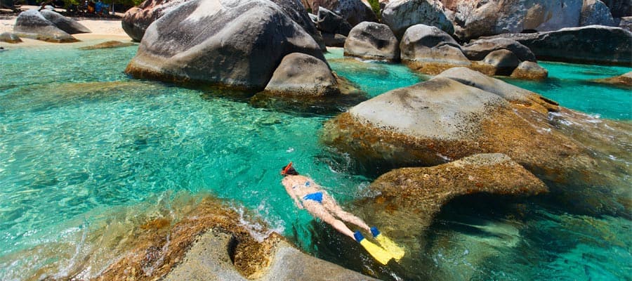 Snorkelling in Tortola