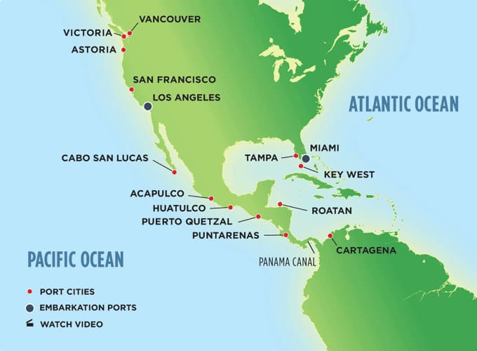 Panama Canal On South America Map - United States Map